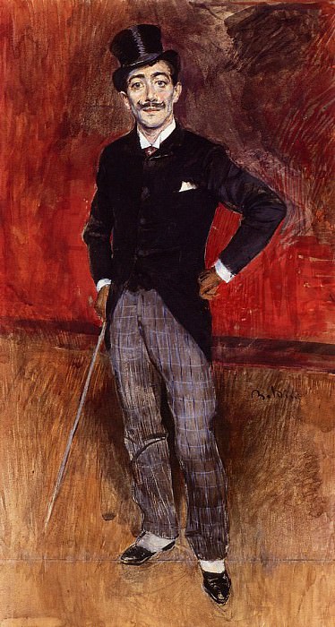 Portrait of the Comte de Rasty. Giovanni Boldini