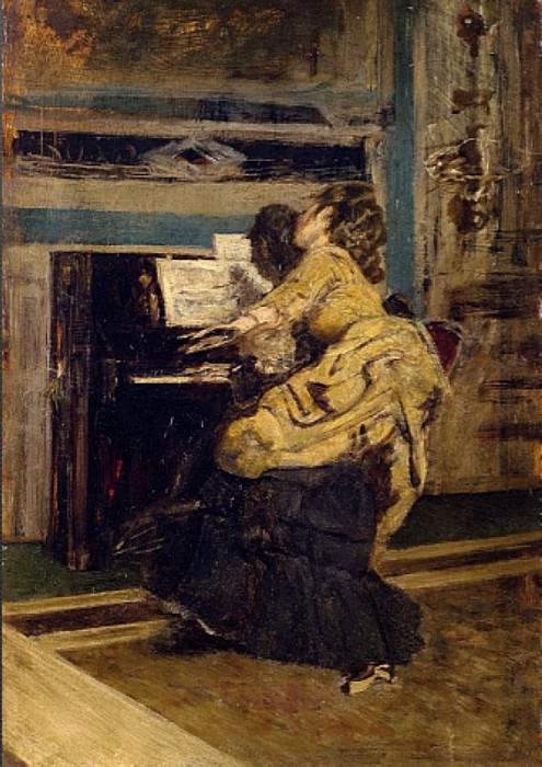 Signore al Pianoforte. Giovanni Boldini