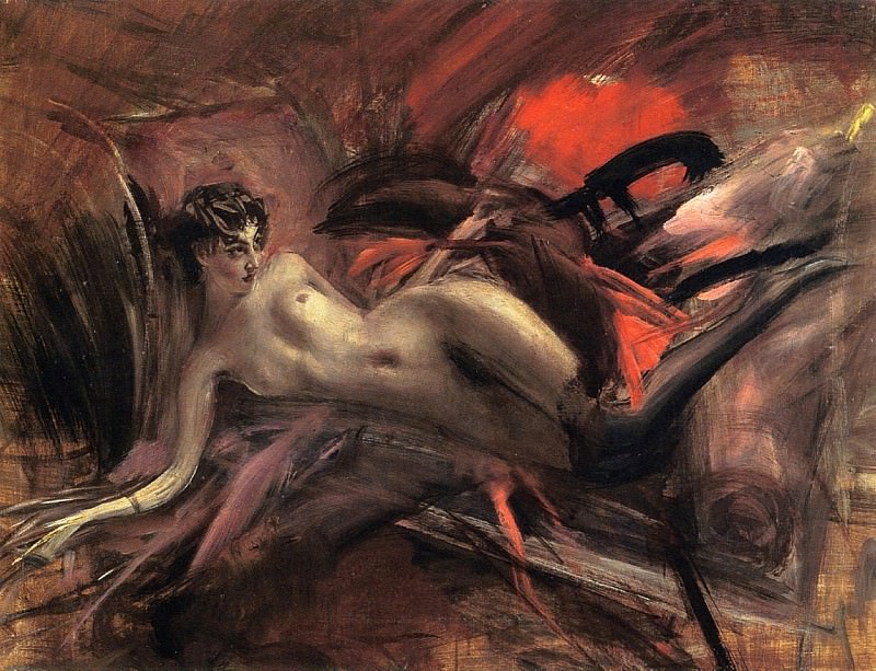 Reclining Nude. Giovanni Boldini
