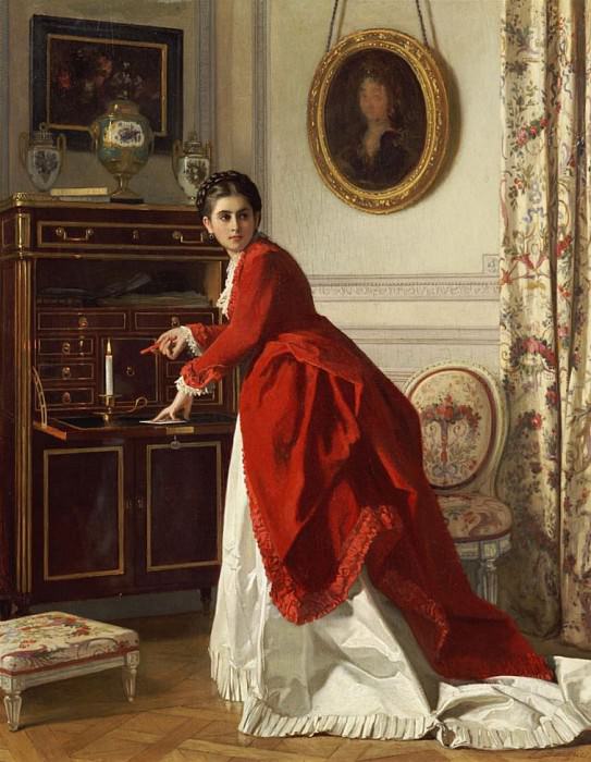 The Letter. Charles Baugniet