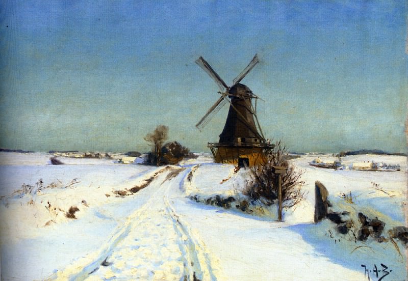 (Vindmoue ( A Windmill). Hans Anderson Brendekilde