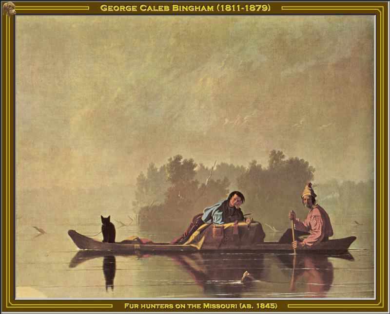 Fur Hunters On The Missouri. George Caleb Bingham