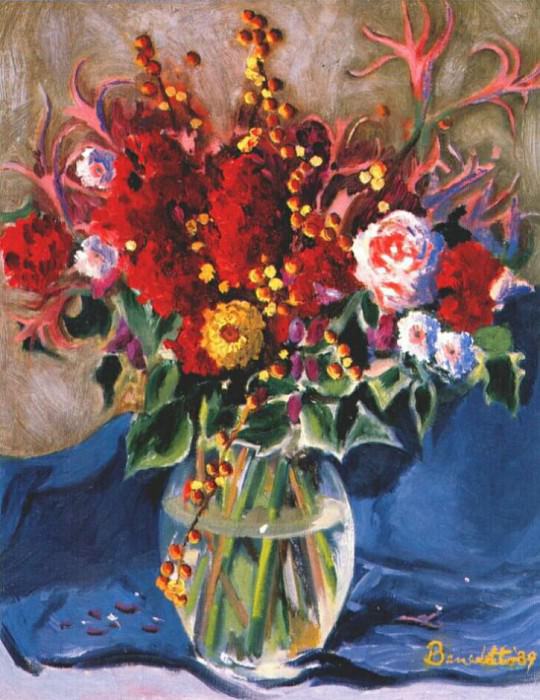 Натюрморт с цветами, 1989. Брайан Беннетт