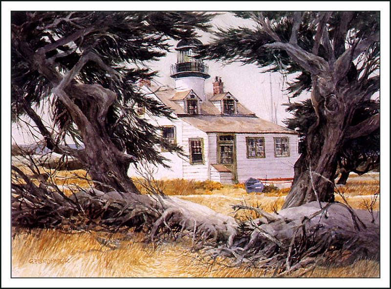 Lighthouse At Pacific Grove. Gerald F Brommer