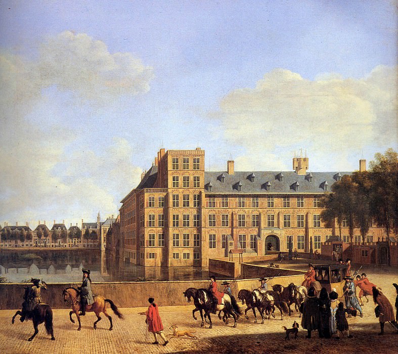 The hofvijver in Den Haag, Gerrit Adriaensz Berckheyde