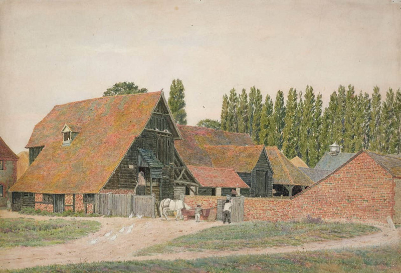 Farm Buildings, Dorchester, Oxfordshire. George Price Boyce