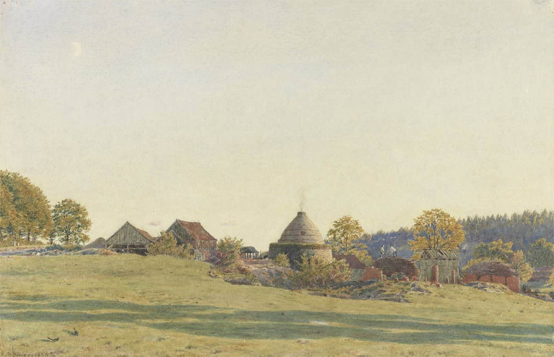 Brickfield at Pitland Street, Surrey. George Price Boyce