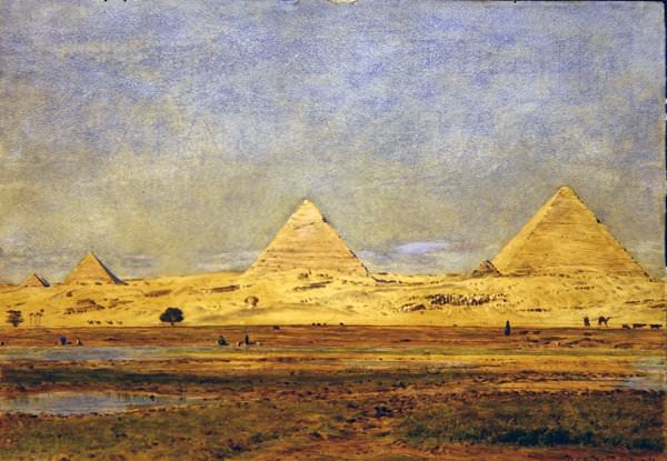 Pyramids and Sphinx of Giza. George Price Boyce