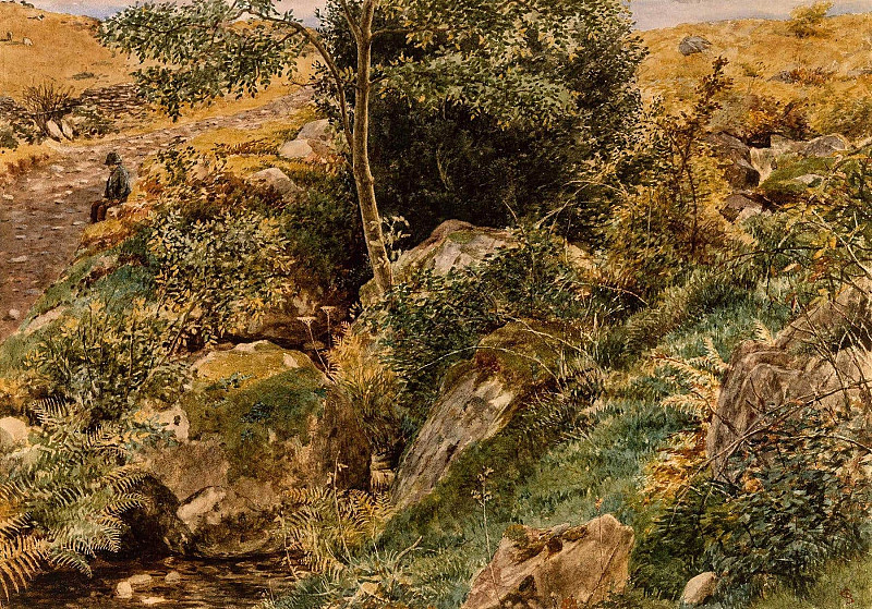 Autumn in the Welsh Hills.. George Price Boyce