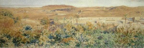 The Red Mountain, from a rubbish mount on the outskirts of Cairo. George Price Boyce