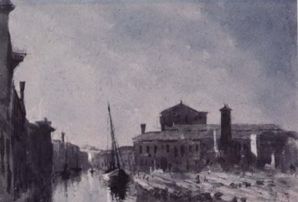 The Sacca Della Misericordia, Venice. George Price Boyce