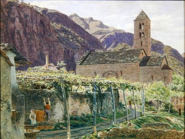 San Nicolo, Giornico. George Price Boyce