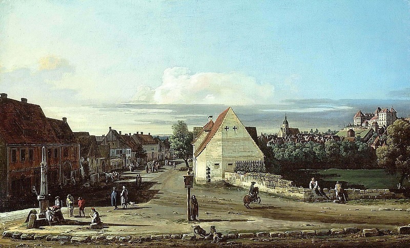 Вид на Пирну с крепостью Зонненштайн. Бернардо Беллотто
