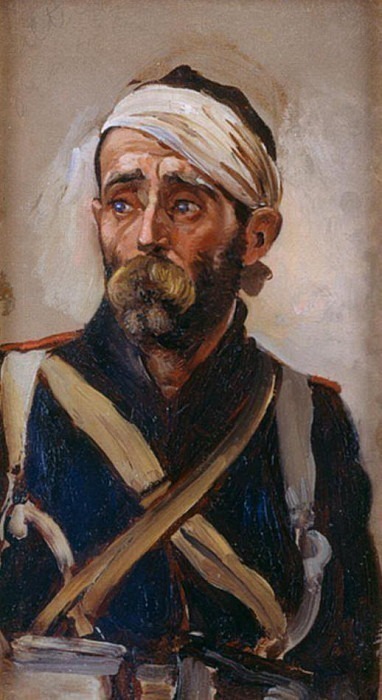 Study of a Wounded Guardsman, Crimea. Elizabeth Southerden Thompson (Lady Butler)
