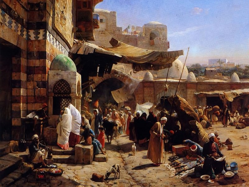 Markt in Jaffa. Gustav Bauernfeind