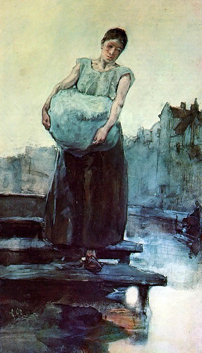 The washing woman. George Hendrik Breitner