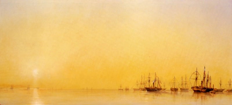 Прибытие в Трепорт яхты Королевы Виктории. Франсуа Пьер Бернар Барри