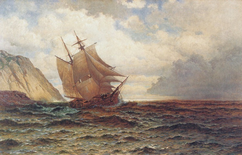 Brigantine off the Lee Shore. William Bradford