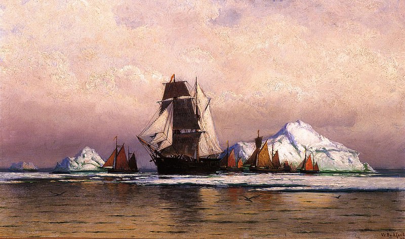 Fishing Fleet off Labrador. William Bradford