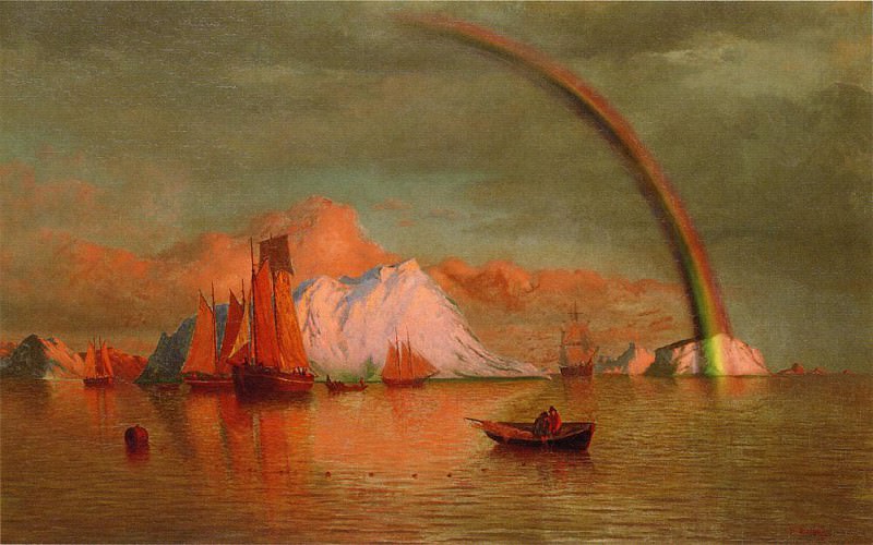 Арктический закат с радугой. Уильям Брэдфорд