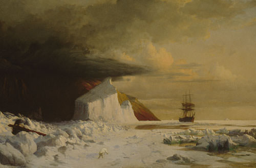 An Arctic Summer Boring Through The Pack In Melville Bay. William Bradford