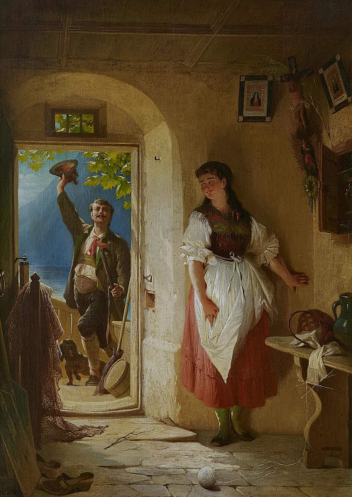 The morning greeting. Peter Baumgartner