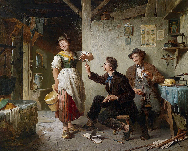 The cigar; Die Zigarre. Peter Baumgartner