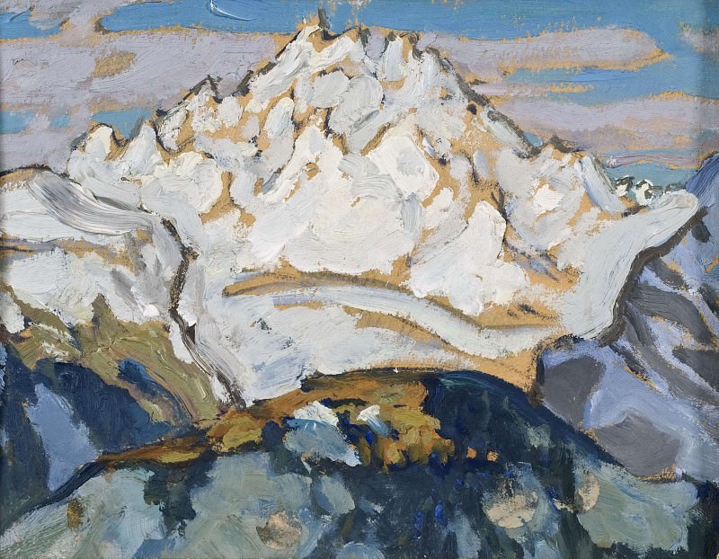 The White Mountain Top. Study from Switzerland