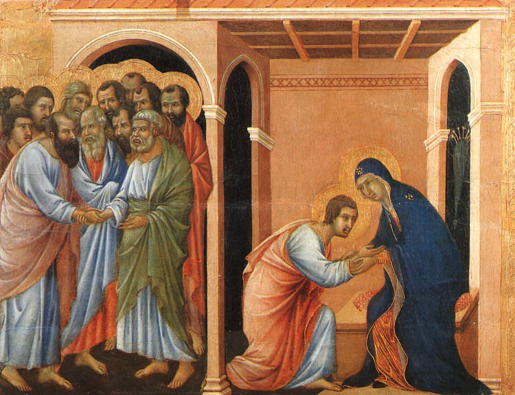 Parting from St. John, Museo dellOpera del Duomo, Si. Duccio di Buoninsegna