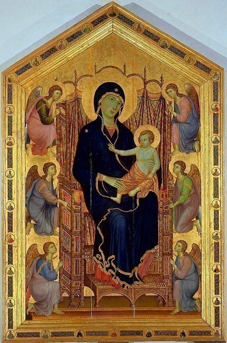 Madonna Rucellai, Uffizi. Duccio di Buoninsegna