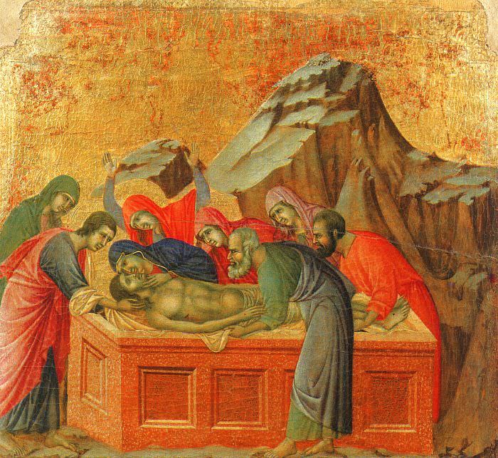 Burial of Christ, Museo dellOpera del Duomo, Siena.. Duccio di Buoninsegna