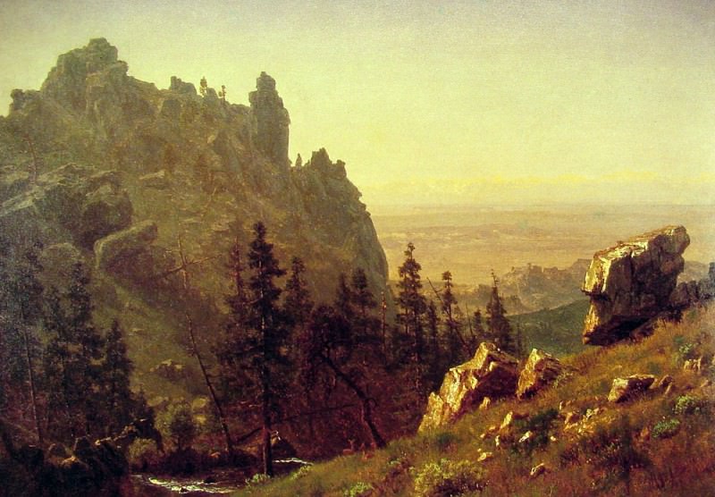 Wind River Country. Albert Bierstadt