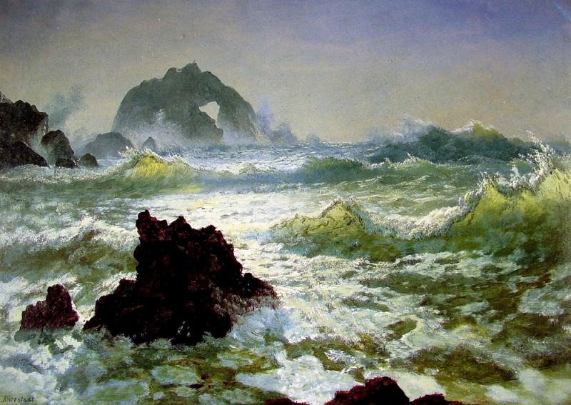 Seal Rock California. Albert REDIRECT: Bierstadt
