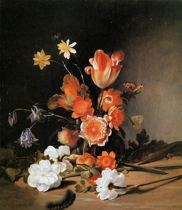 Still life with flowers. Dirck de Bray