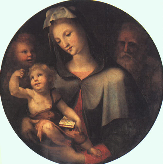 Святое семейство с младенцем Св. Иоанном. Доменико Беккафуми