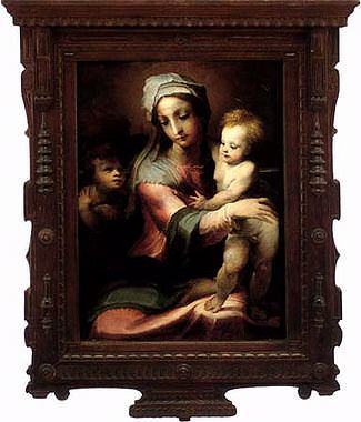 Мадонна с младенцем и Св. Иоанном-Крестителем. Доменико Беккафуми
