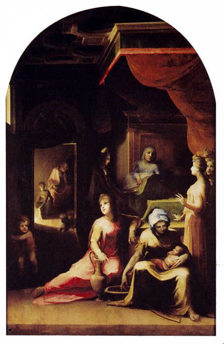 Birth Of The Virgin. Domenico Beccafumi