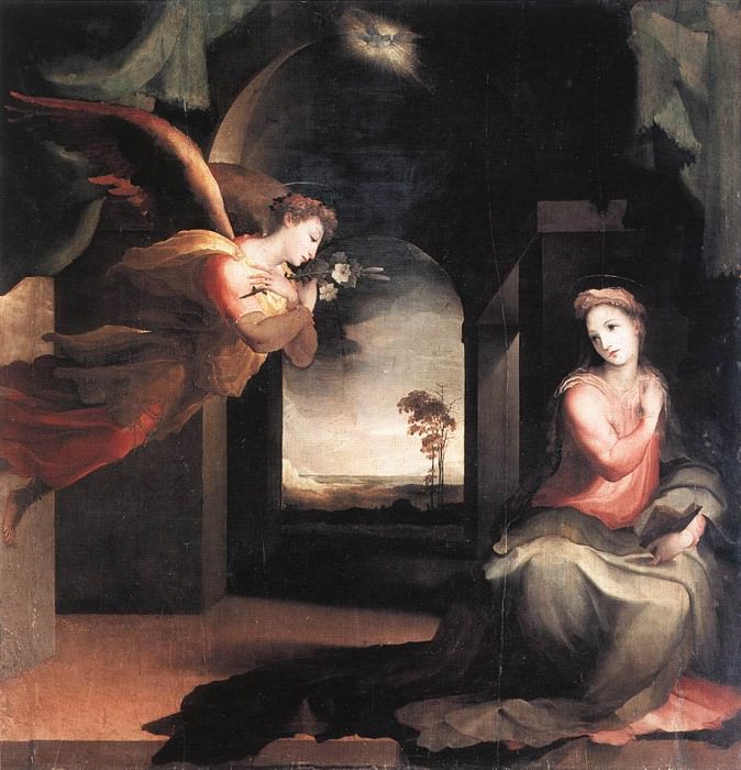 The Annunciation. Domenico Beccafumi