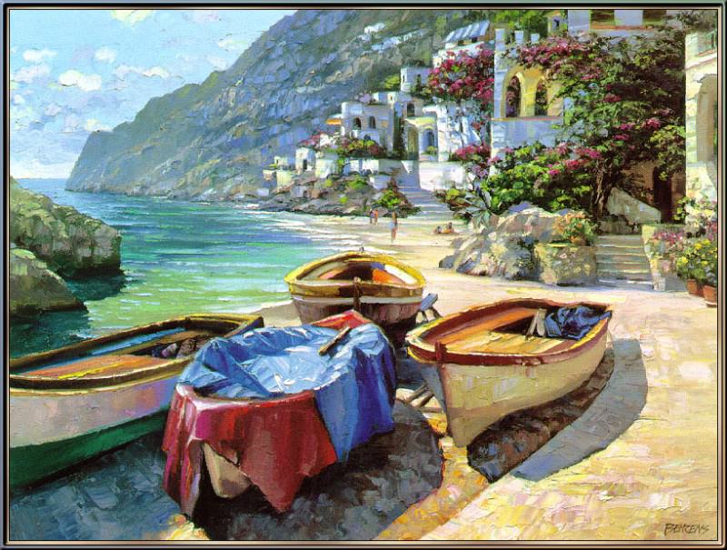 Лодки в Капри. Говард Беренс