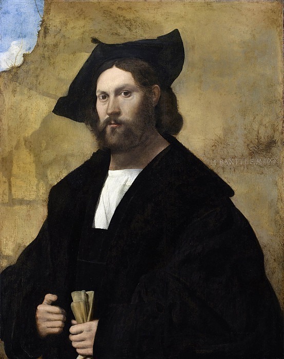 Portrait of a gentleman in black. Marco Basaiti