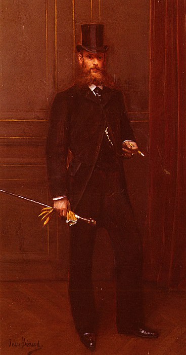 Portrait D-Un Homme Elegant. Jean Beraud