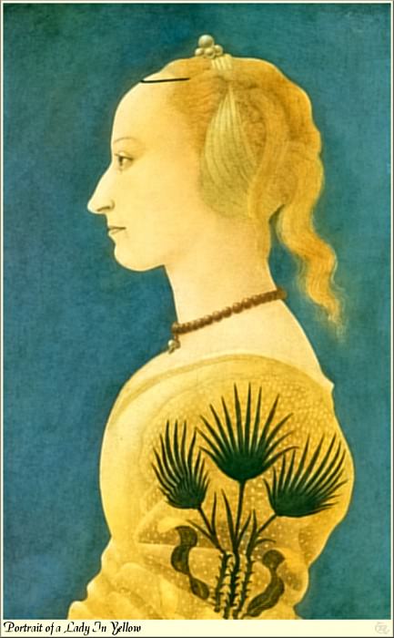 Lady in Yellow. Alesso Baldovinetti