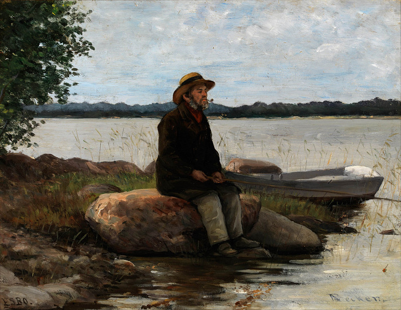 Рыболов. Адольф фон Беккер