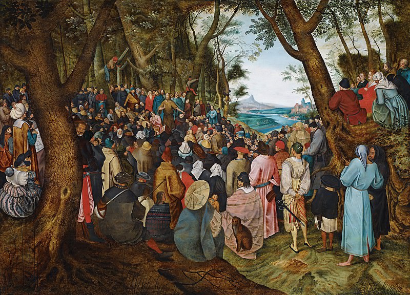 The Preaching of St John the Baptist. Pieter Brueghel the Younger