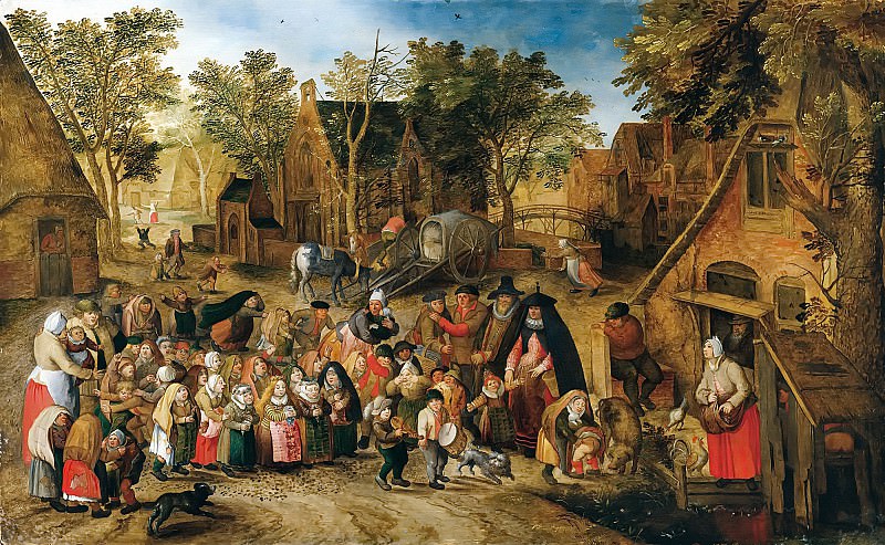 Whitsunday bride. Pieter Brueghel the Younger