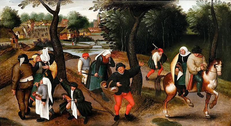 Returning from Kermesse. Pieter Brueghel the Younger