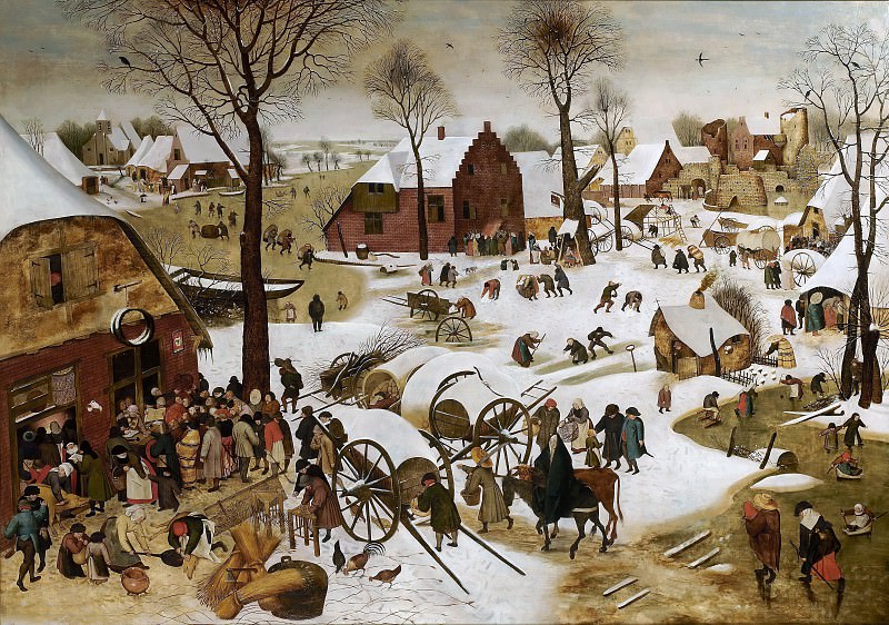The census in Bethlehem. Pieter Brueghel the Younger