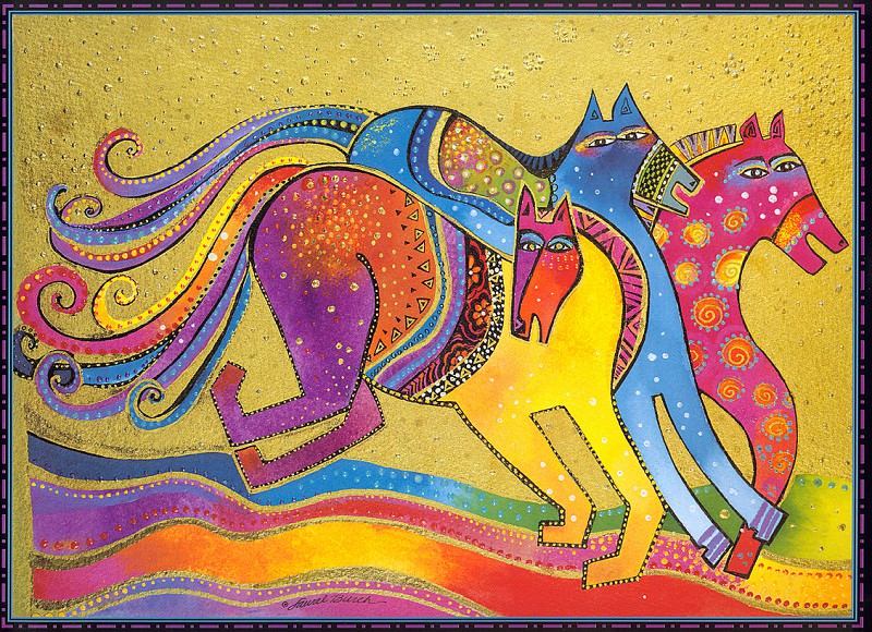 Mythical Horses. Laurel Burch