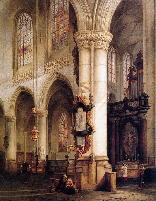 St Jacobskerk Antwerpen. Johannes Bosboom