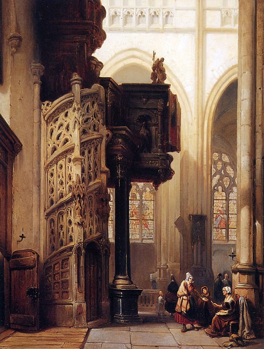 St. Maclou In Rouen. Johannes Bosboom